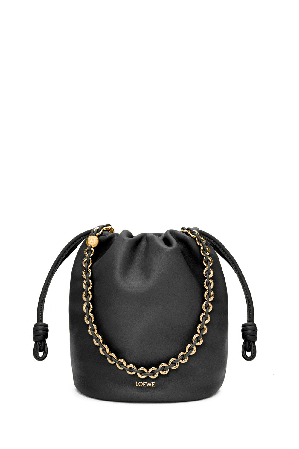 Flamenco Purse Bucket Bag In Mellow Nappa Lambskin