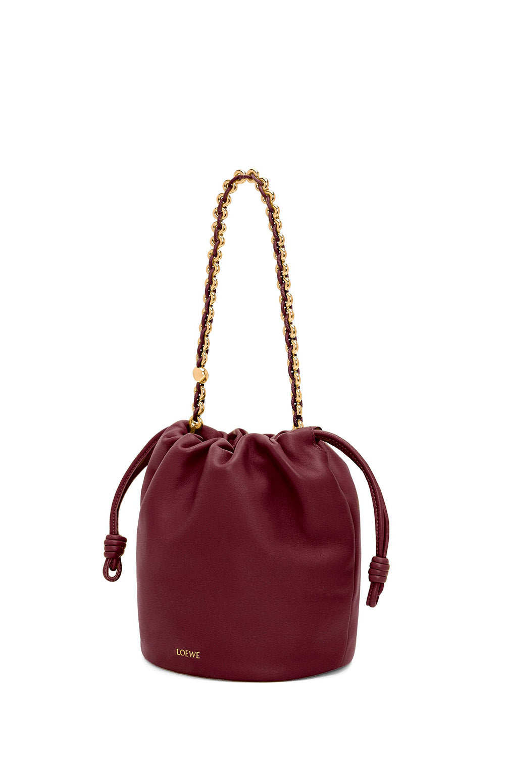 Flamenco Purse Bucket Bag In Mellow Nappa Lambskin