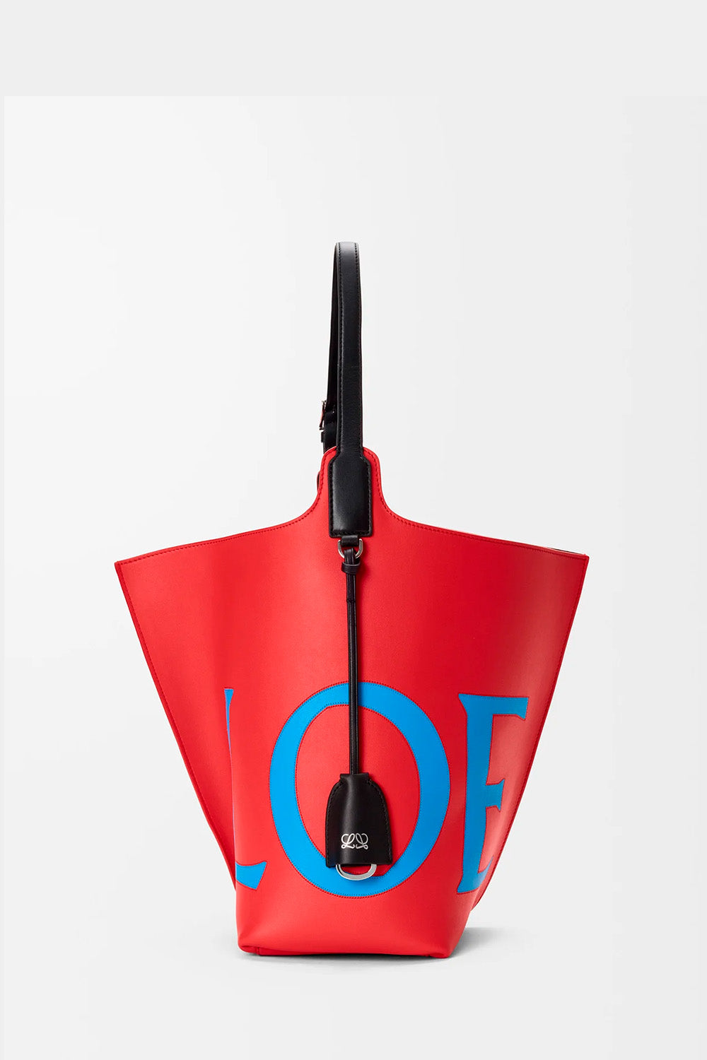 Large Bilbao Bucket Oversized Logo In Smooth Calfskin