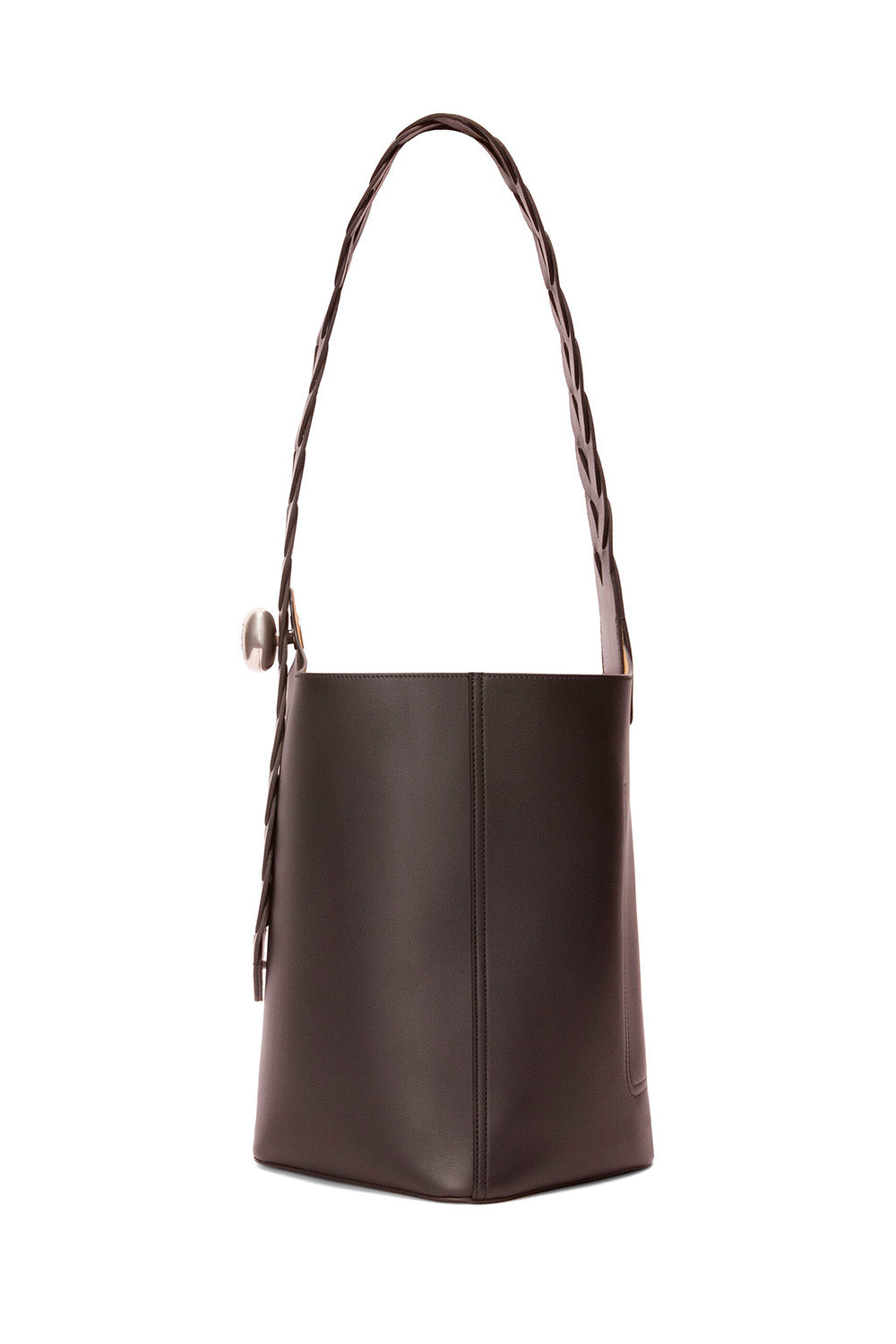 Large Pebble Bucket Bag In Mellow Calfskin