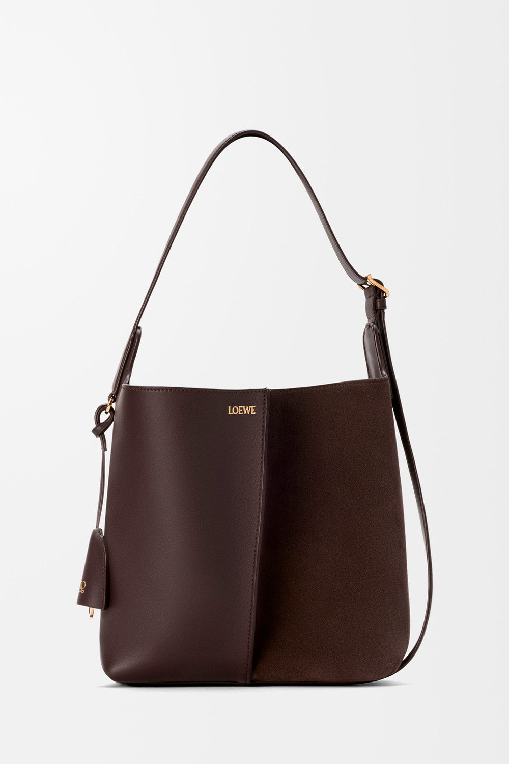 Medium Bilbao Bucket In Soft Calfskin And Suede