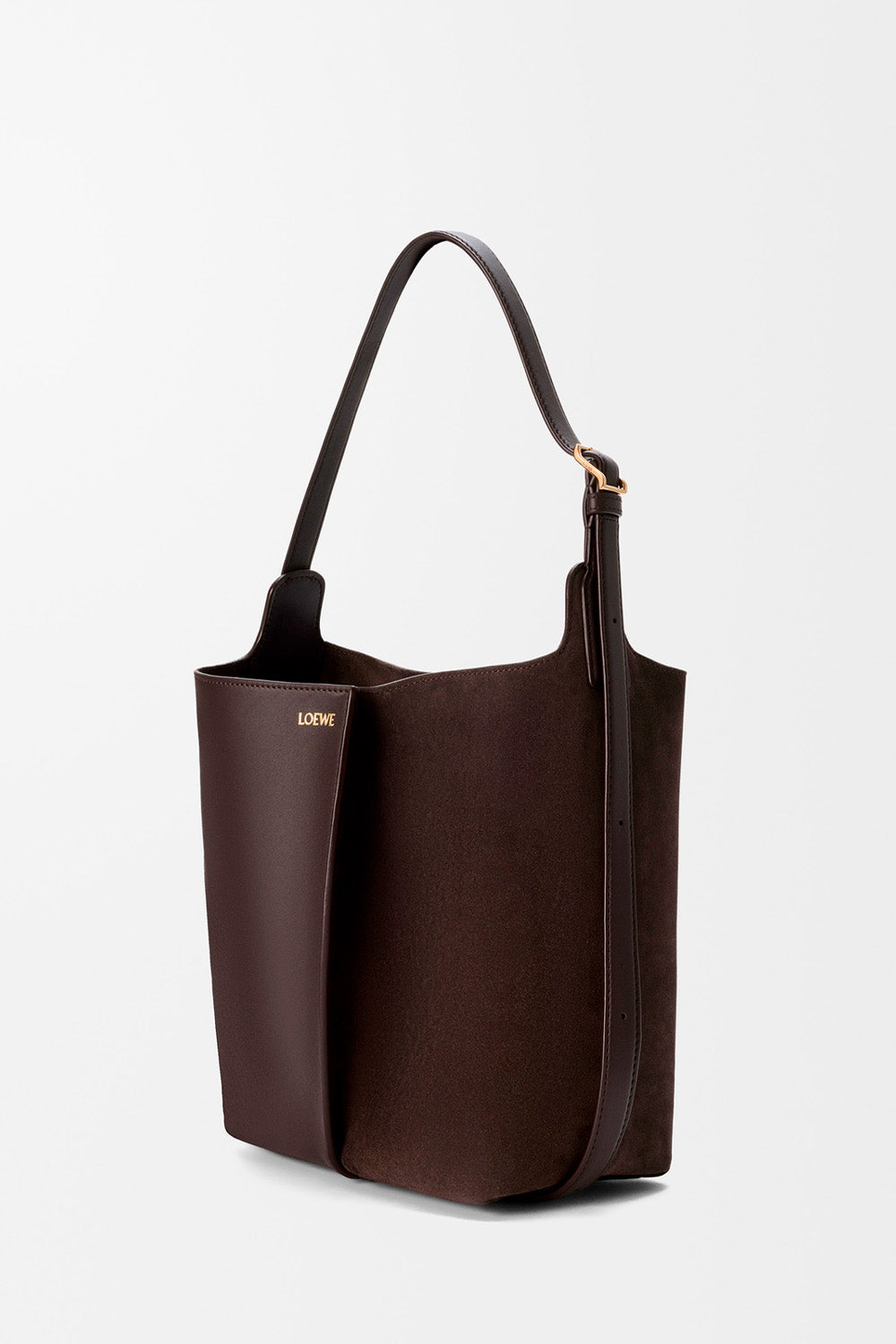 Medium Bilbao Bucket In Soft Calfskin And Suede