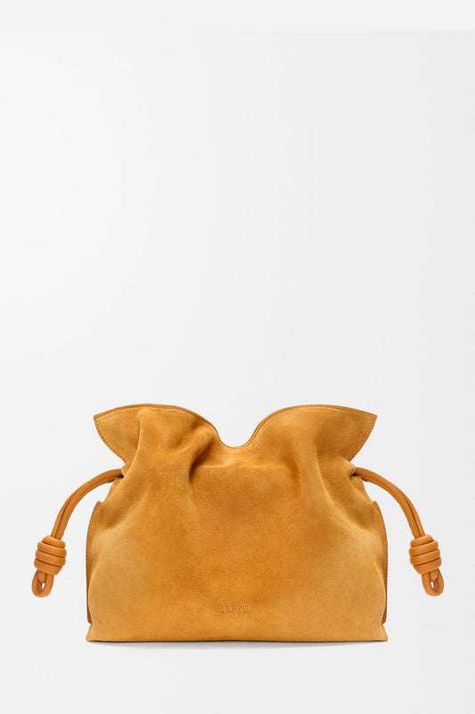 Medium Flamenco Clutch In Suede