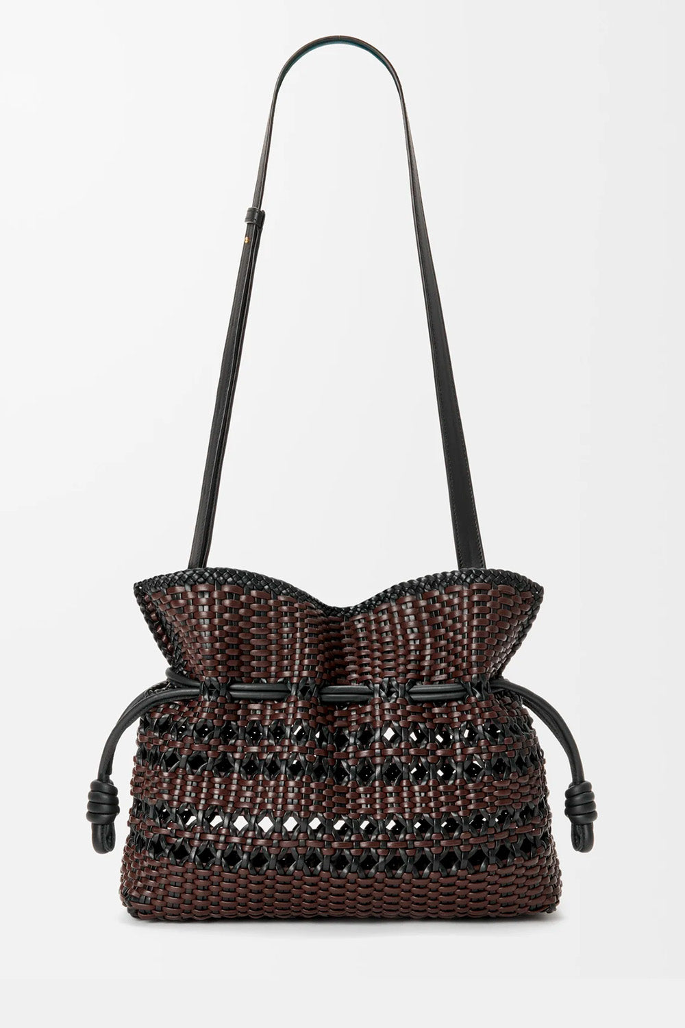 Medium Flamenco Clutch In Woven Nappa Calfskin