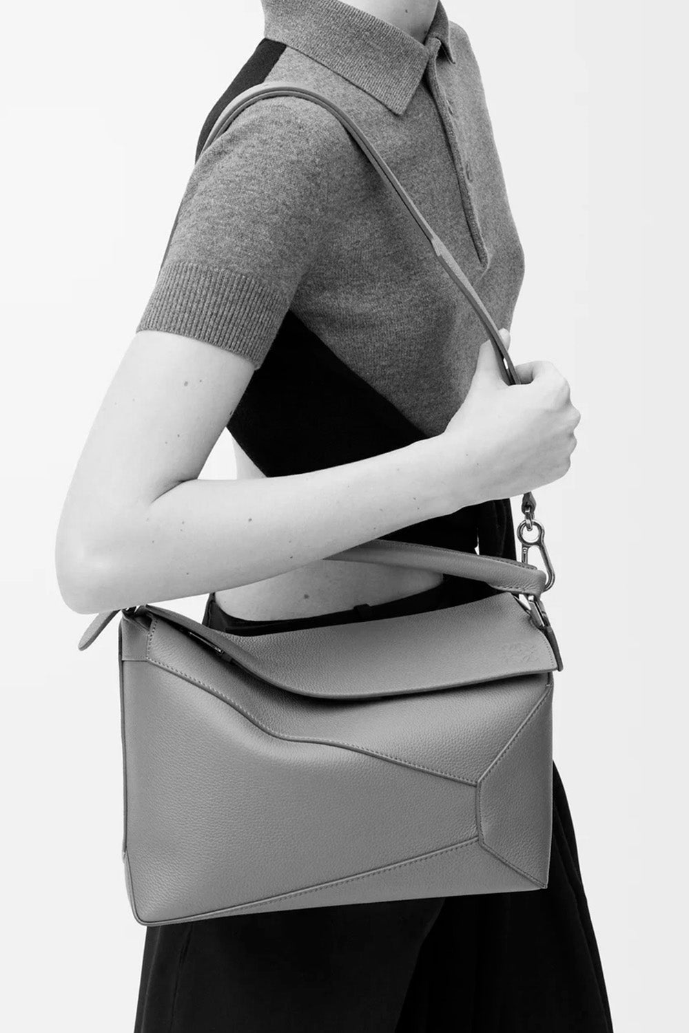 Medium Puzzle Edge Bag In Soft Grained Calfskin
