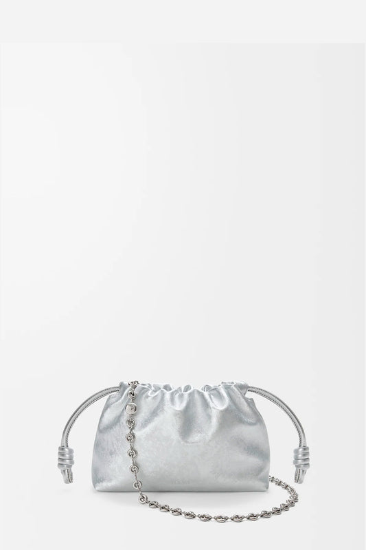 Mini Flamenco Purse In Moiré Printed Calfskin