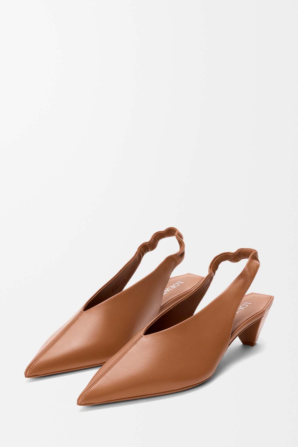 Origami Cubic Slingback In Lambskin