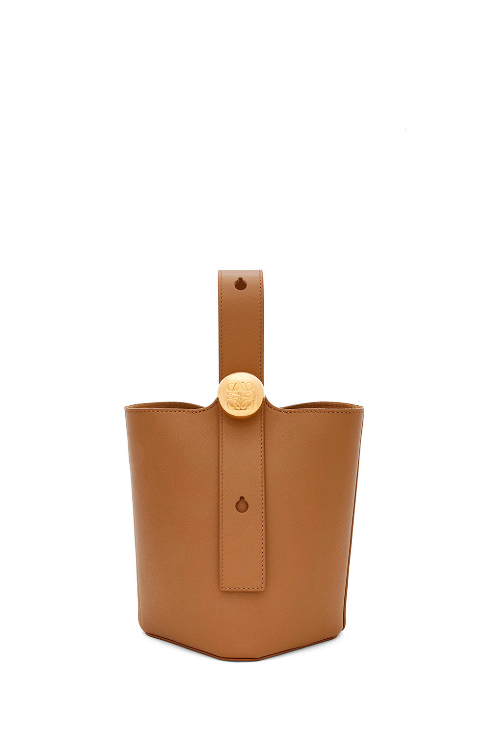 Pebble Bucket Mini Bag In Calf Leather