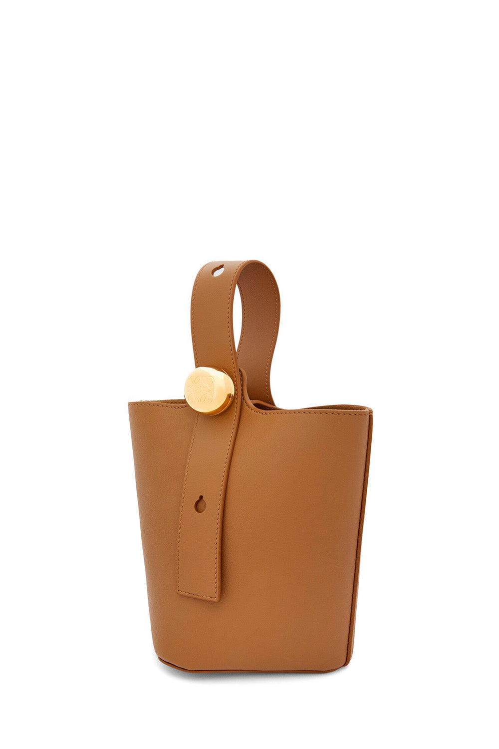 Pebble Bucket Mini Bag In Calf Leather