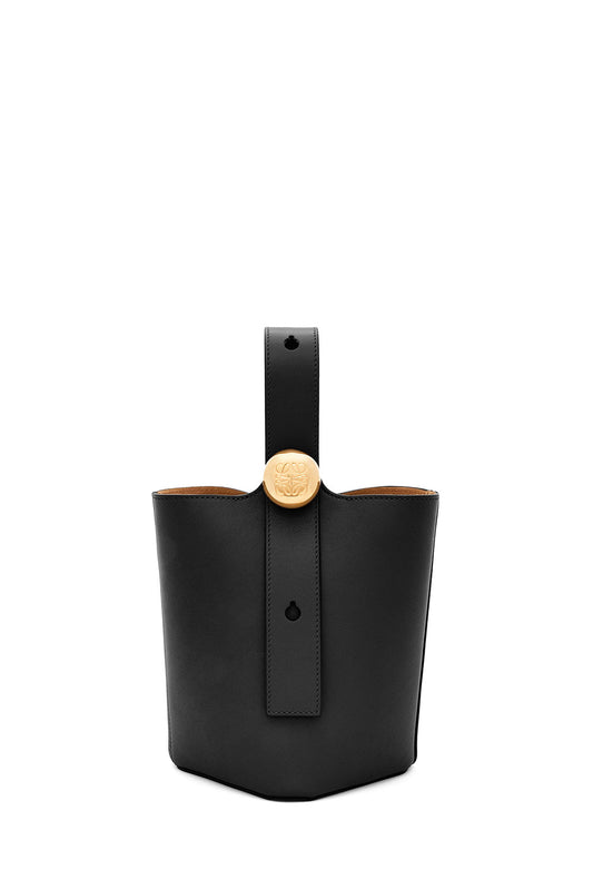 Pebble Bucket Mini Bag In Calf Leather