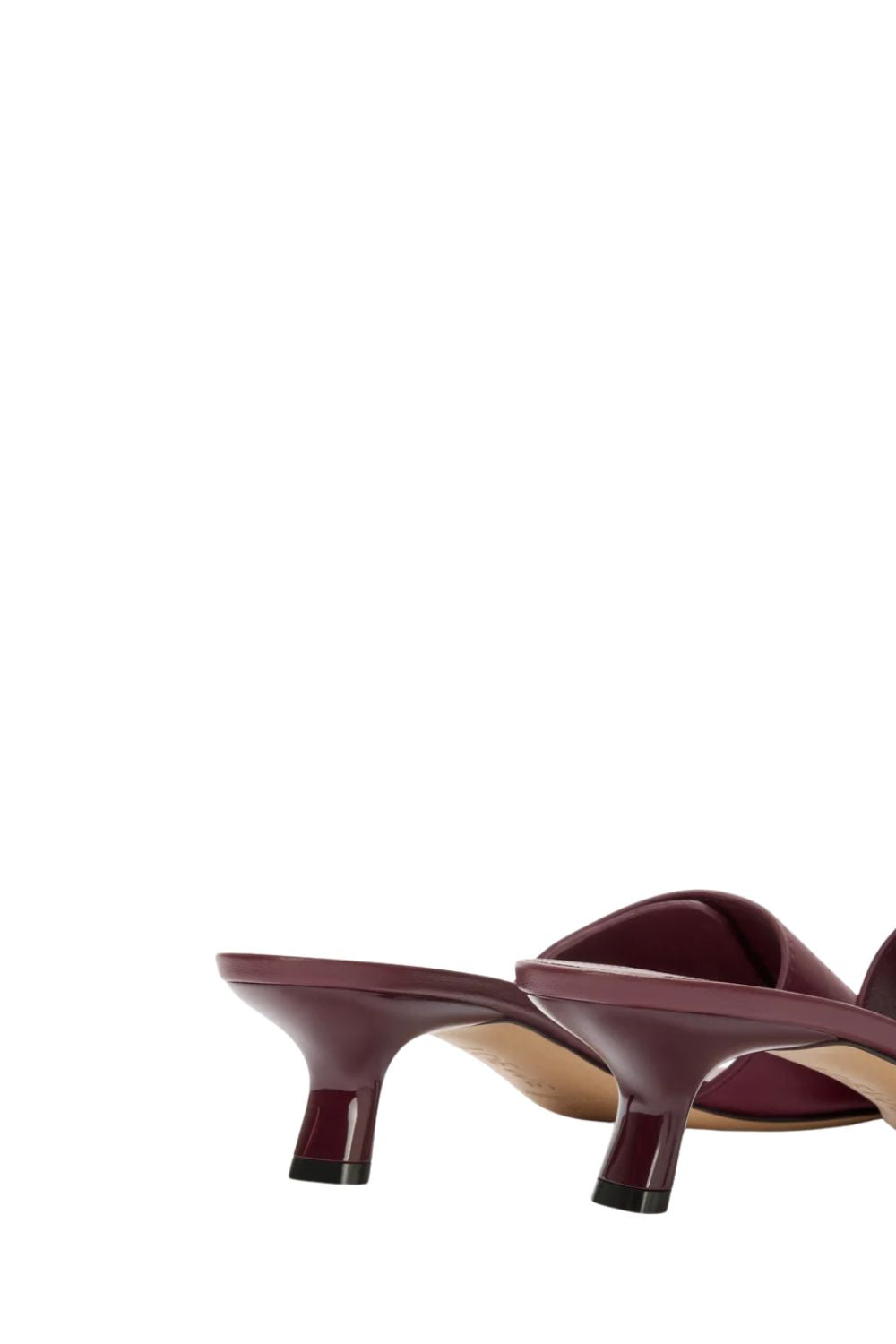 サンダル・ミュール LOEWE BORDEAUX CALF LEATHER SLIDE PEBBLE LOEWE Pebble leather mules | NET-A-PORTER