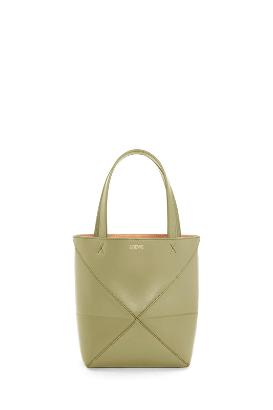 Puzzle Fold Mini Tote Bag In Calfskin