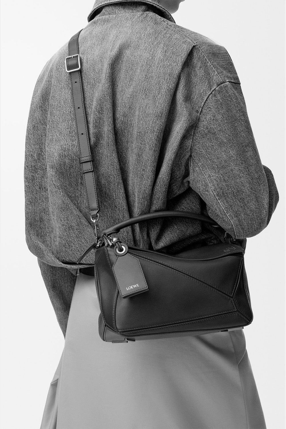 Small Featherlight Puzzle Bag In Nappa Lambskin