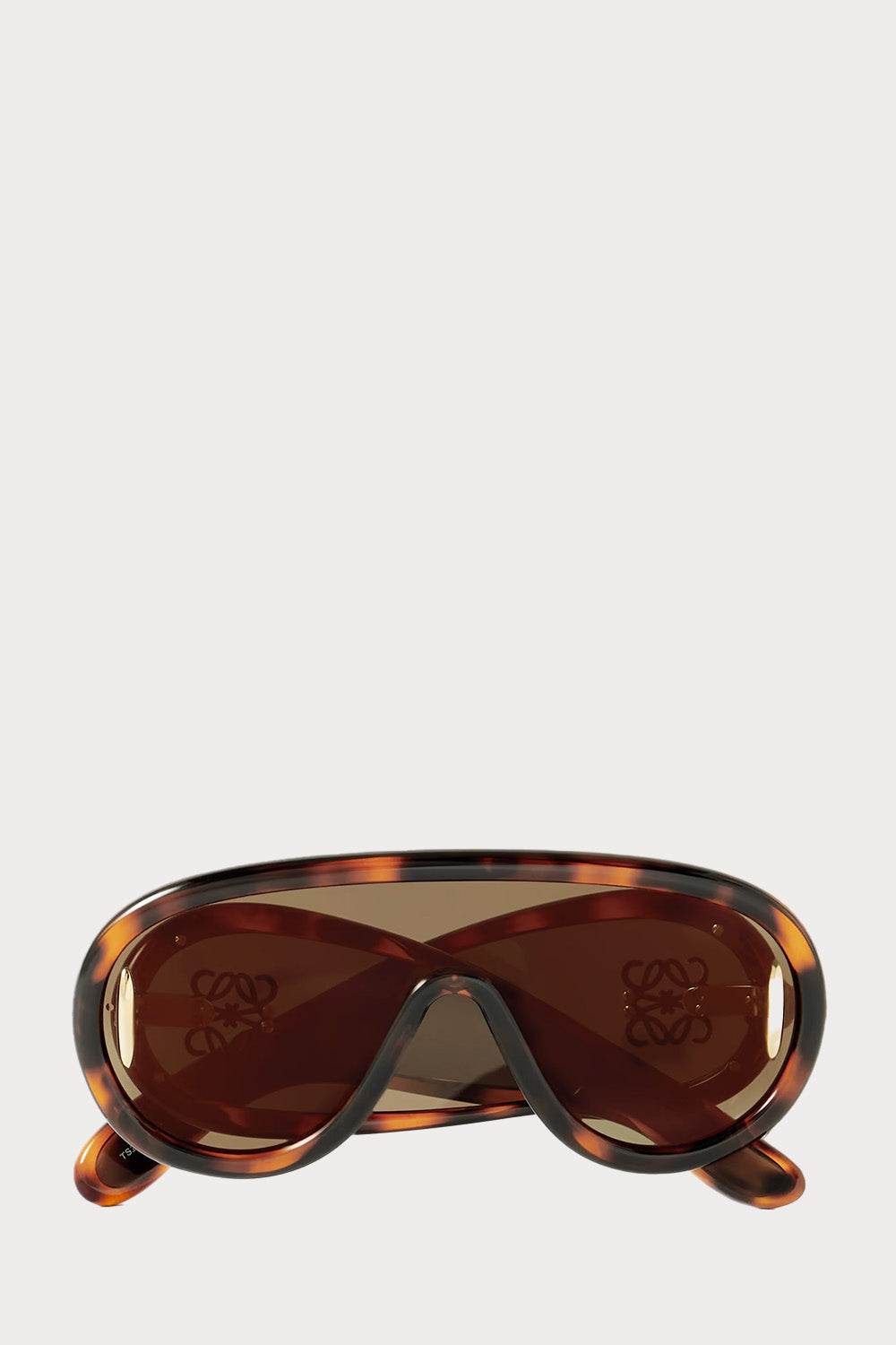 Wave Mask Oversized Aviator-Style Tortoiseshell Acetate Sunglasses