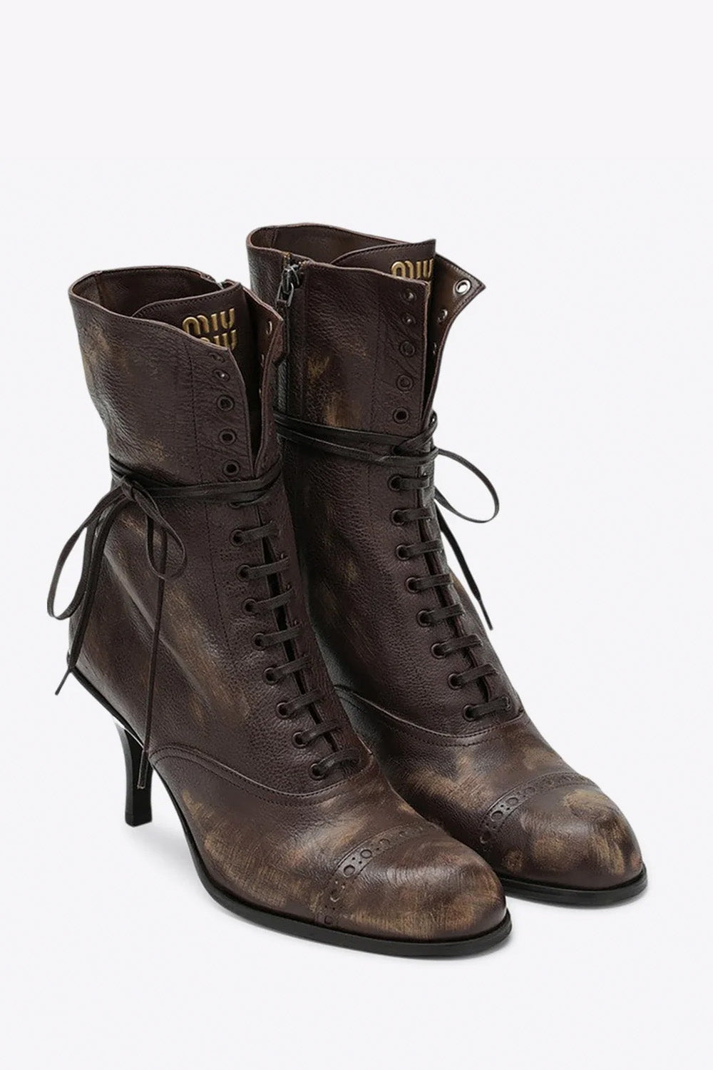 75 Leather Lace-Up Boots