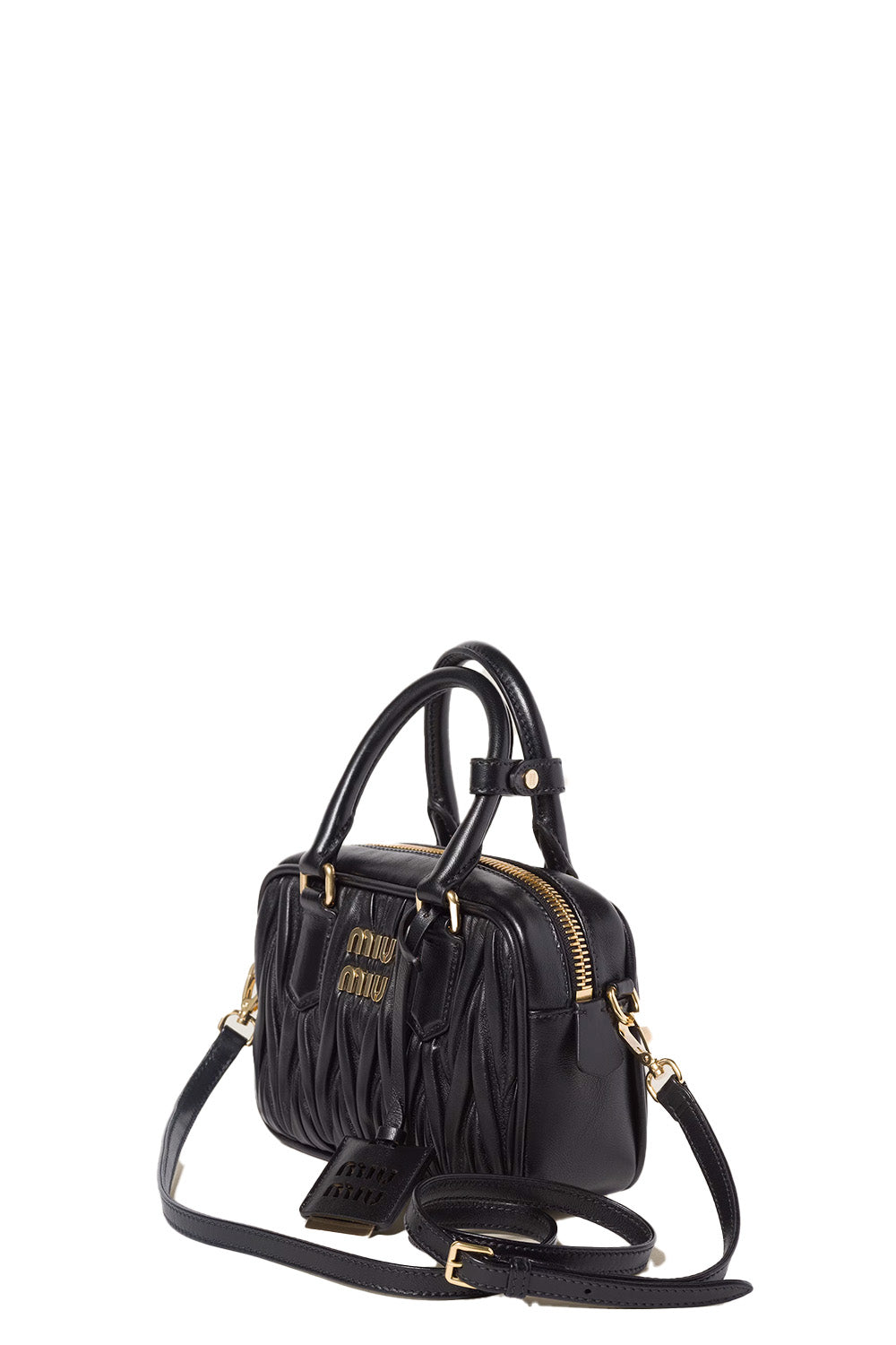 S Narrow Arcadie Matelassé Nappa Leather Bag