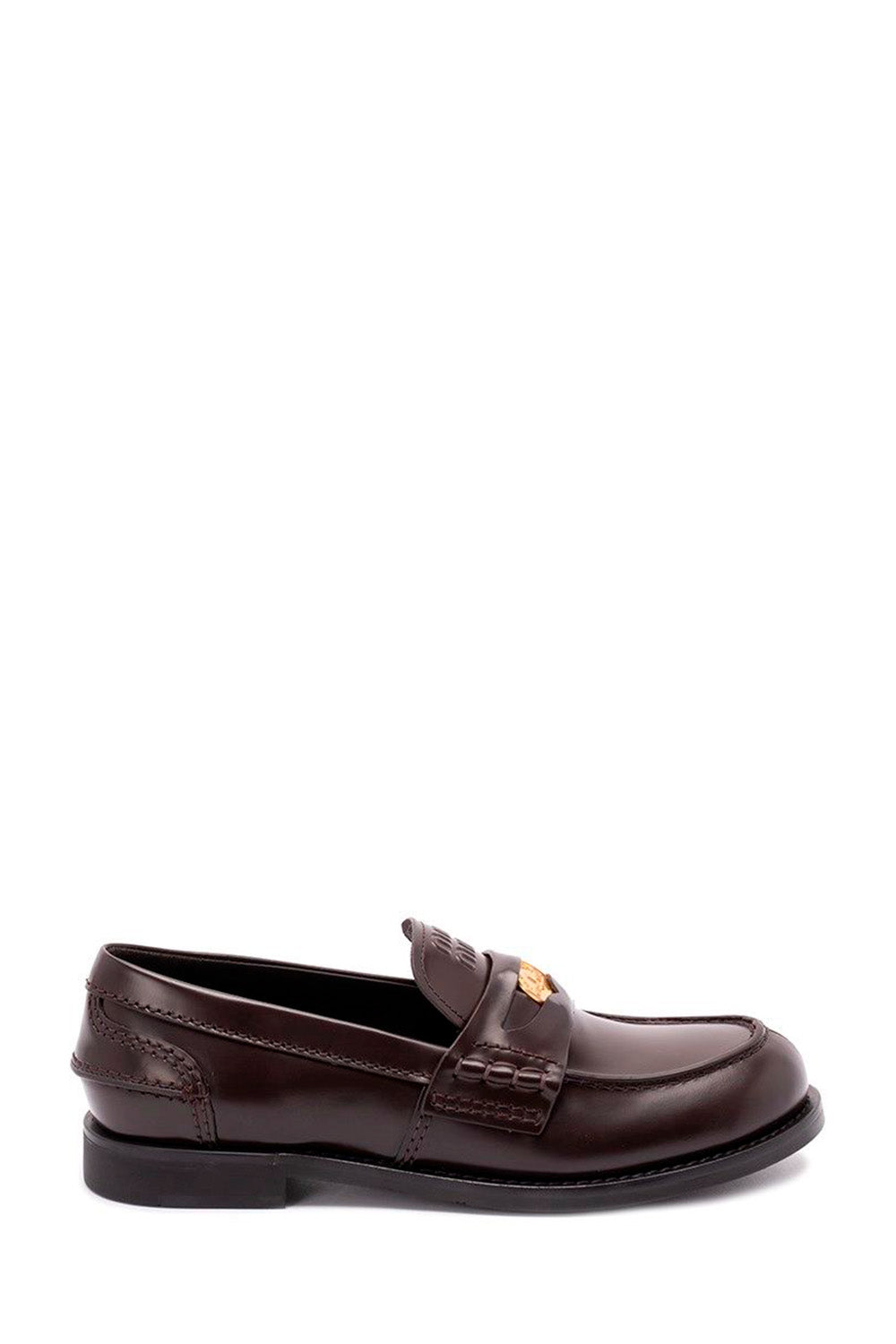 Brushed Leather Penny Loafers