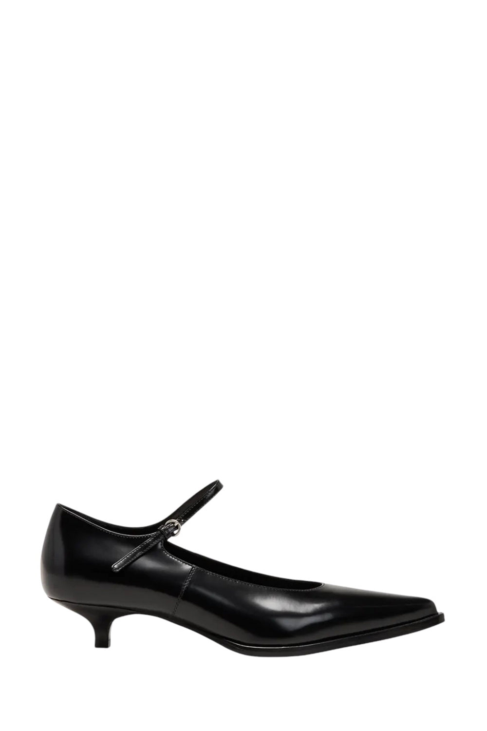 Decollete Leather Ankle-Strap Pumps