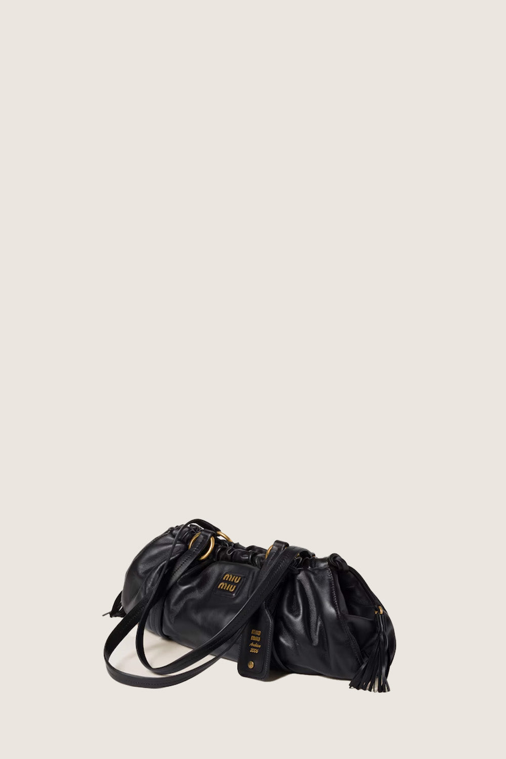 【MiuMiu】Joie nappa leather bag DHL配送料込み Black Joie Nappa Leather Bag | Miu Miu
