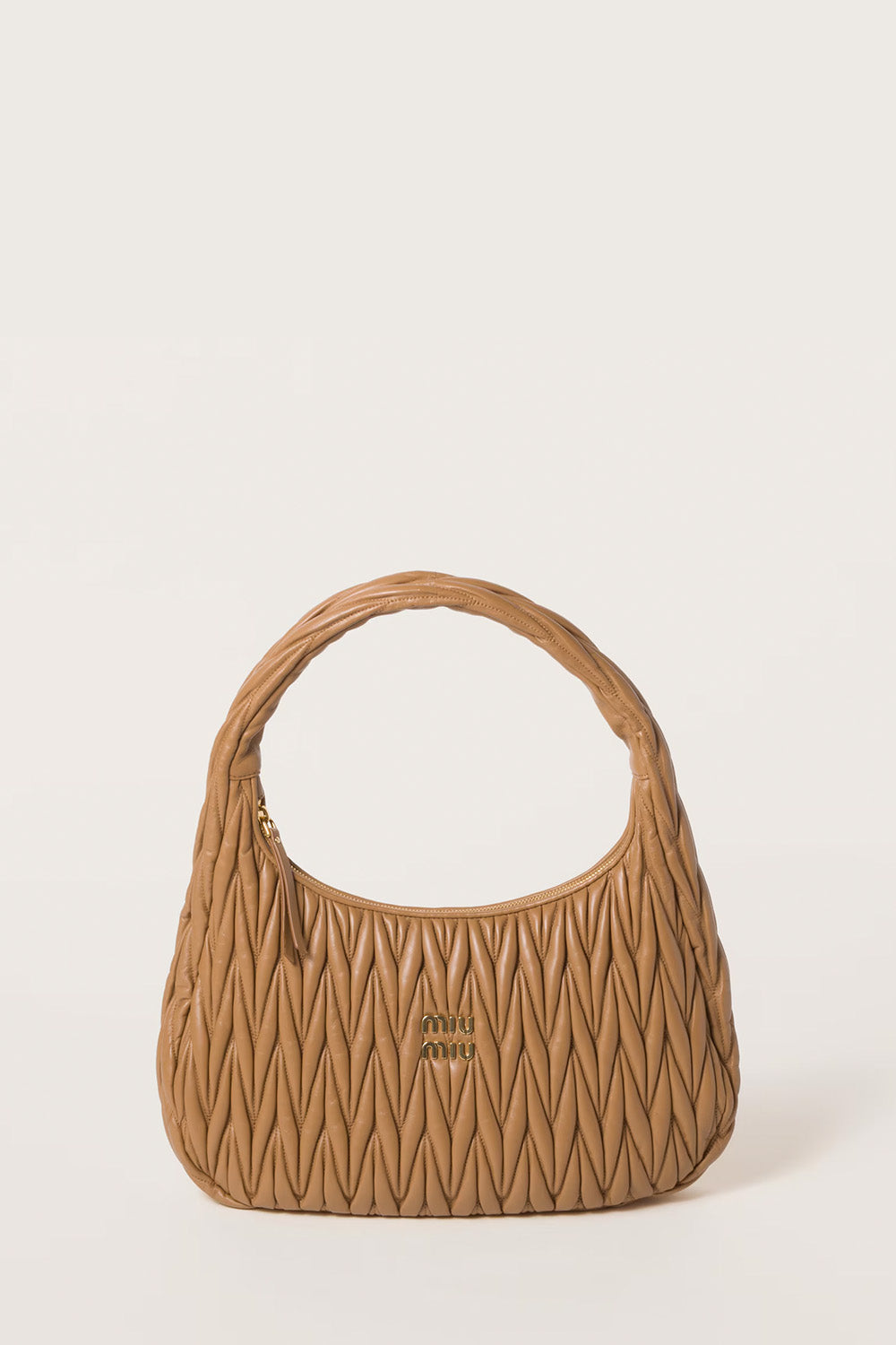 Medium Wander Matelassé Nappa Leather Hobo Bag