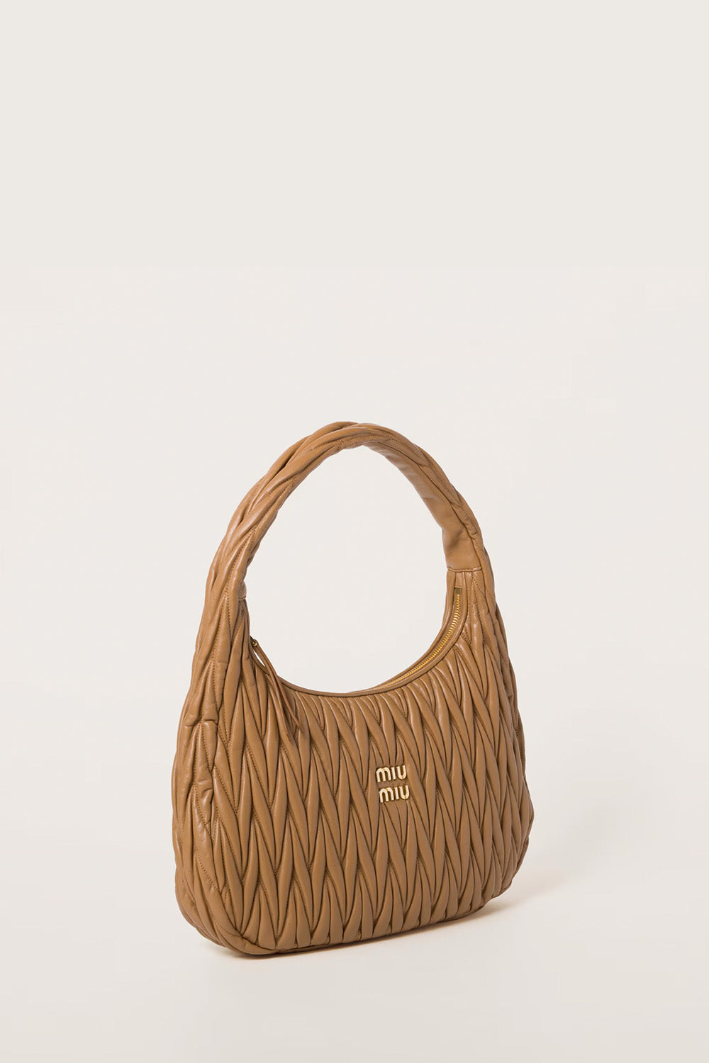 Medium Wander Matelassé Nappa Leather Hobo Bag