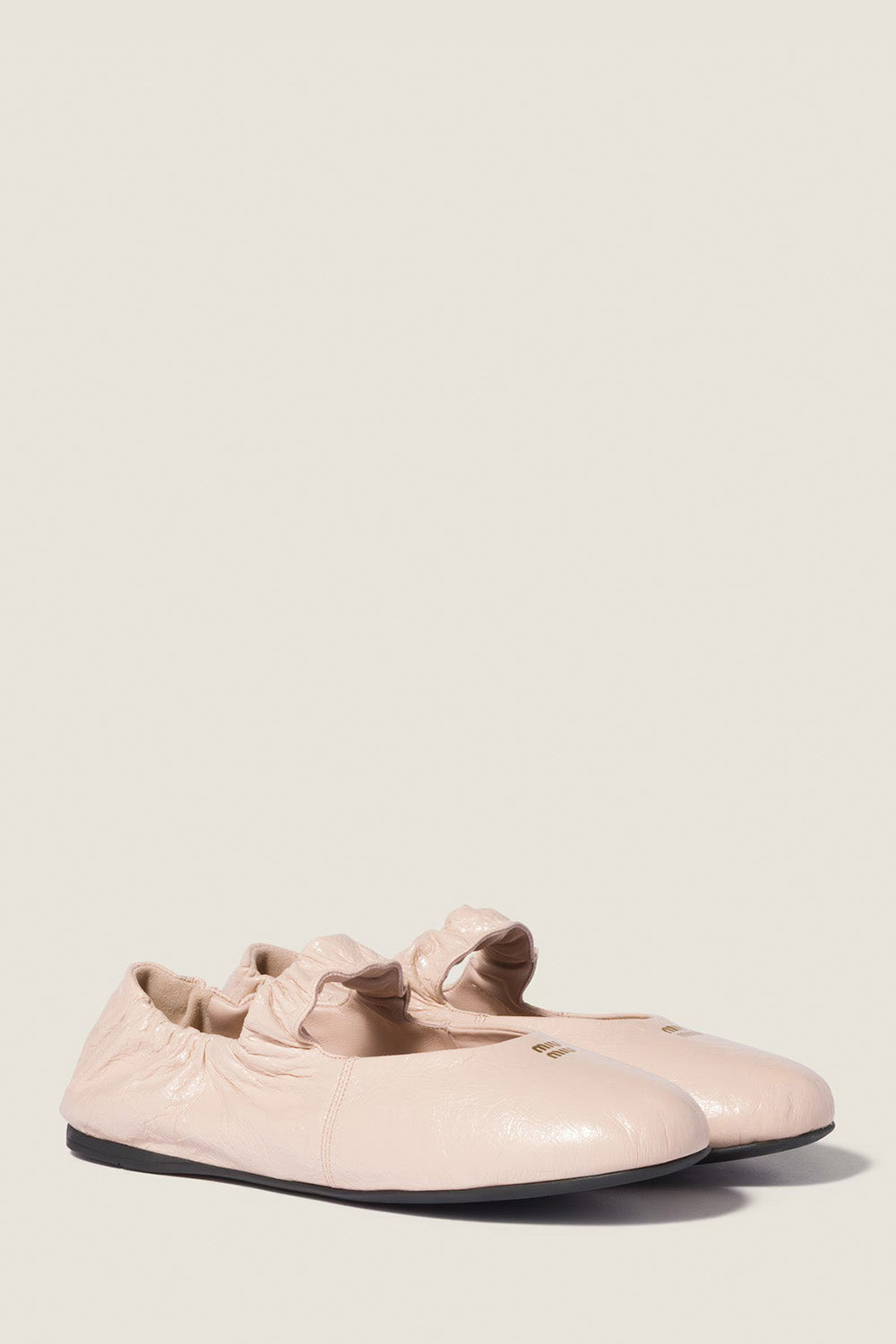 Ruches Nappa Leather Ballerinas