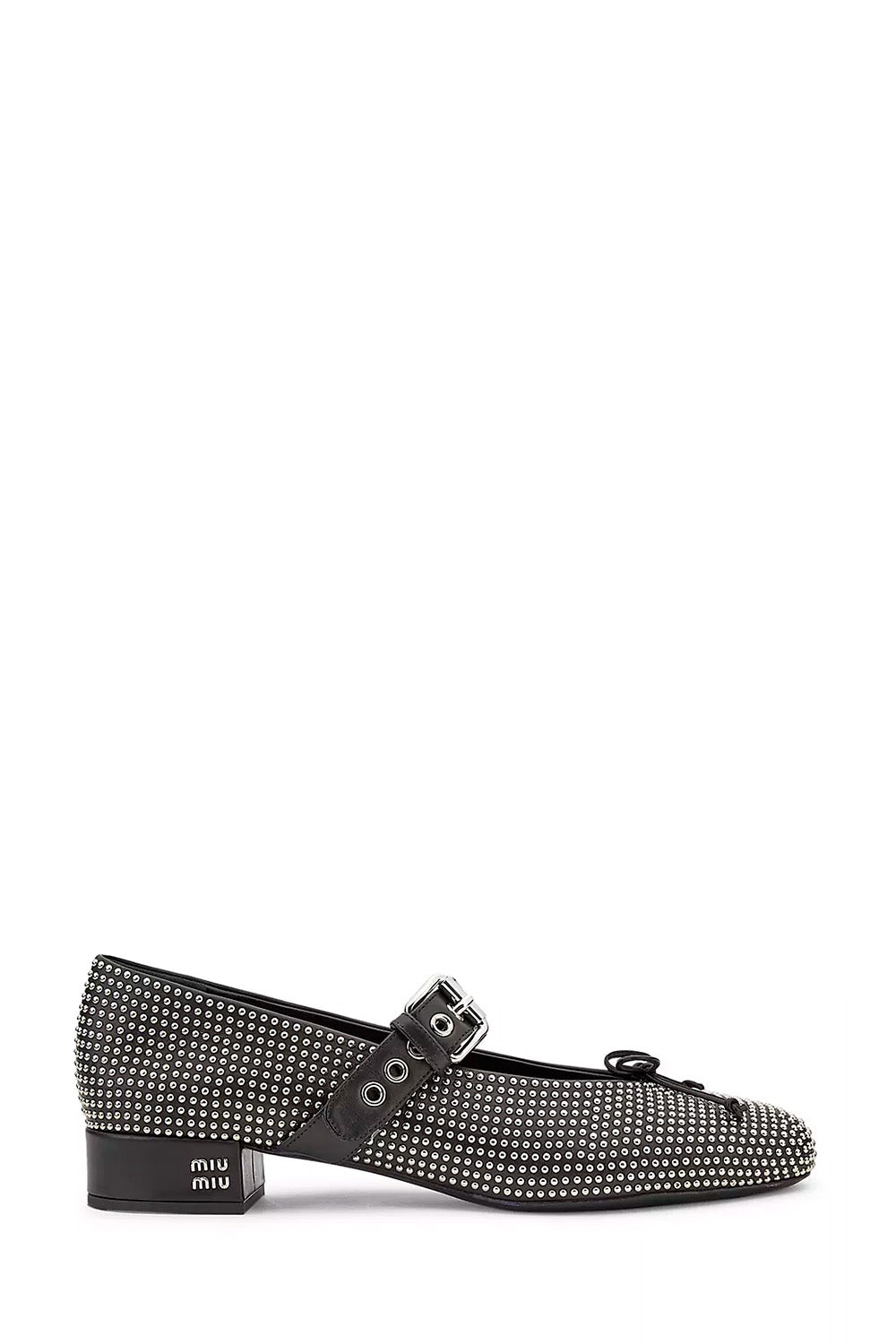 Studded Leather Mary Janes