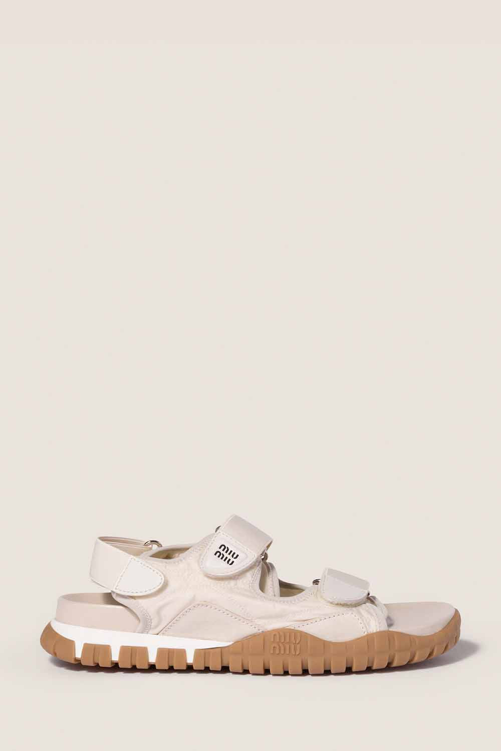 Tyre Technical Fabric And Suede Sandals