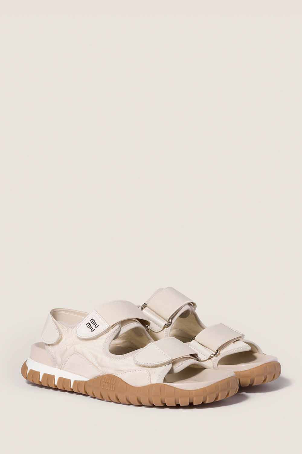 Tyre Technical Fabric And Suede Sandals