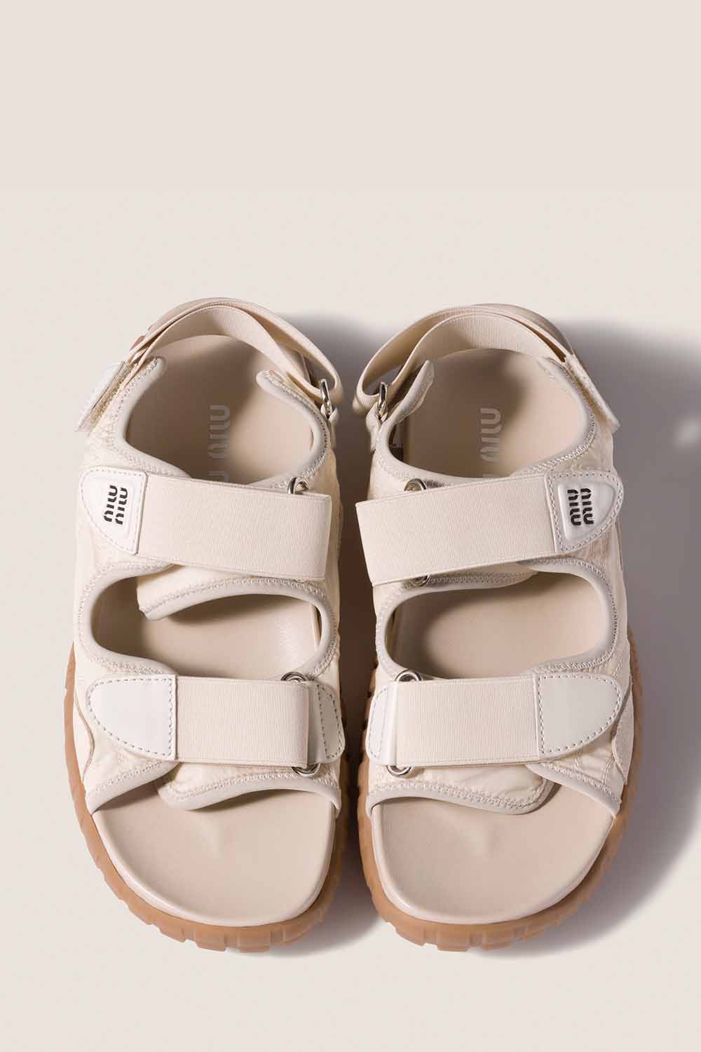 Tyre Technical Fabric And Suede Sandals