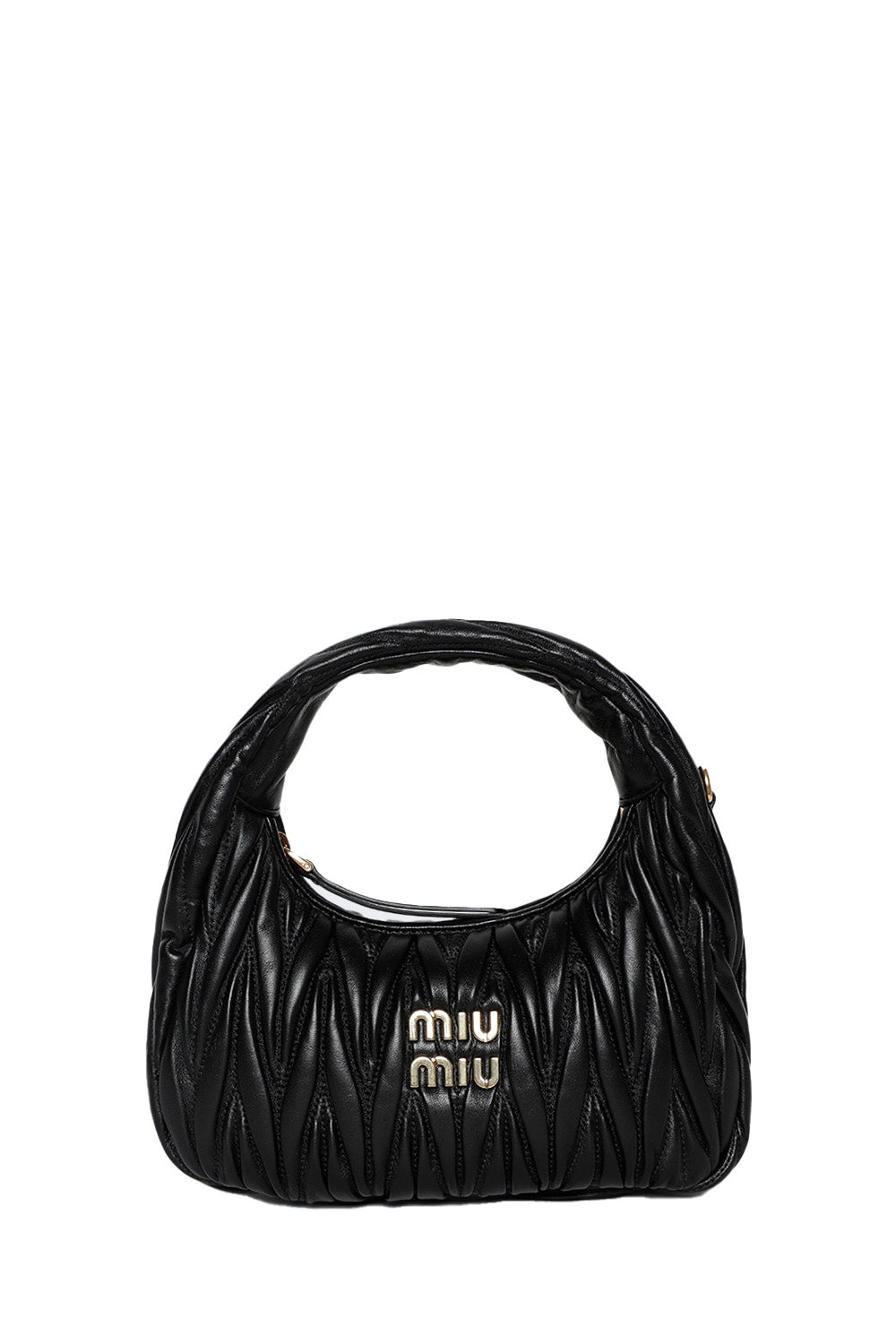 MIU MIU - Wander Matelassé Nappa Leather Hobo Hag – The Sale