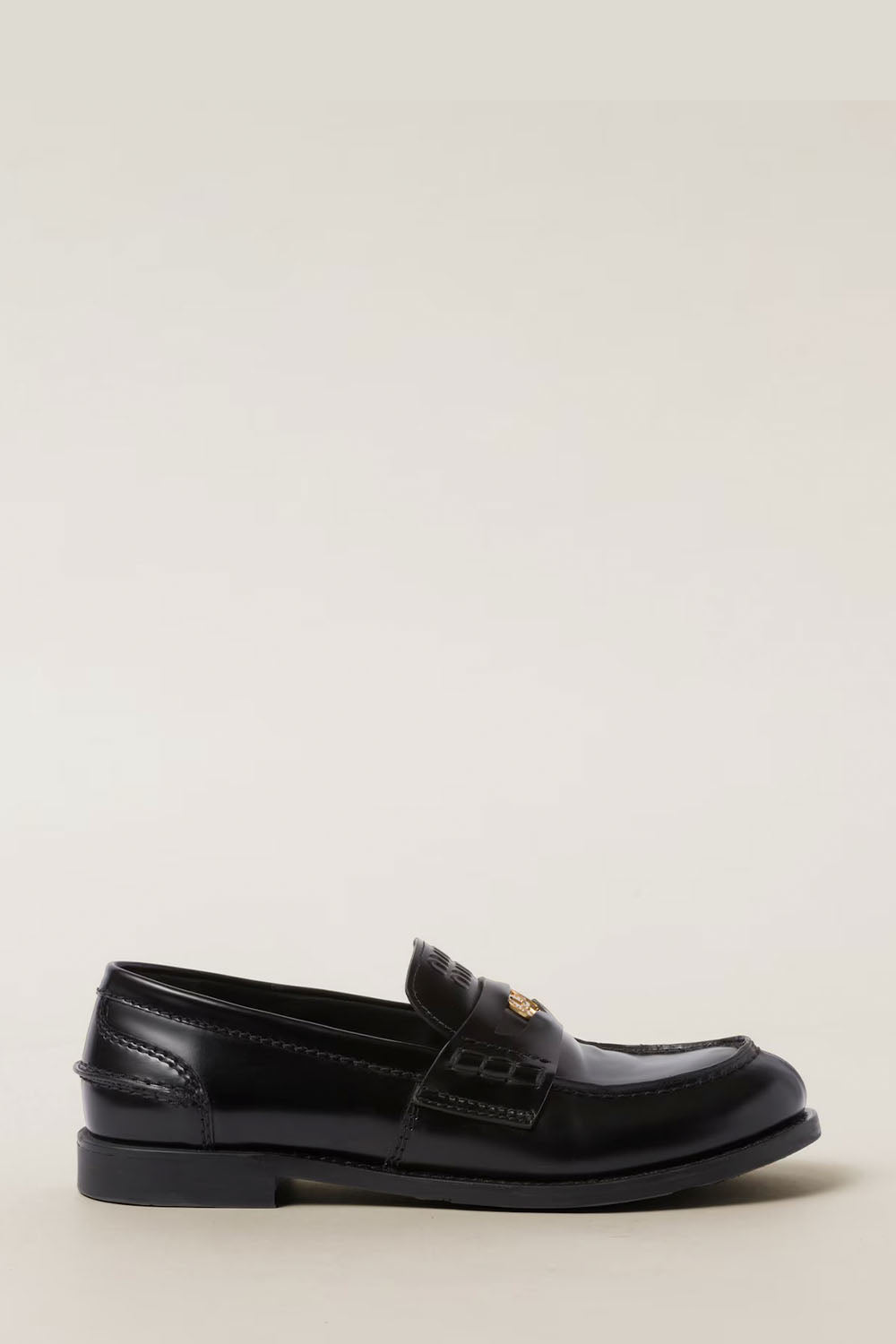 Brushed Leather Penny Loafers