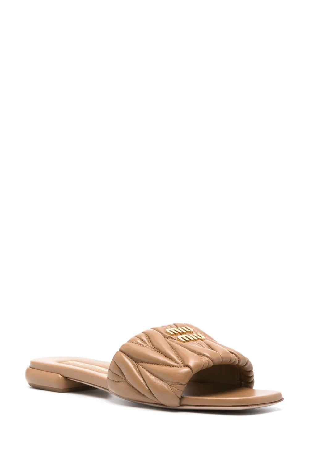 Matelassé Nappa Leather Slides