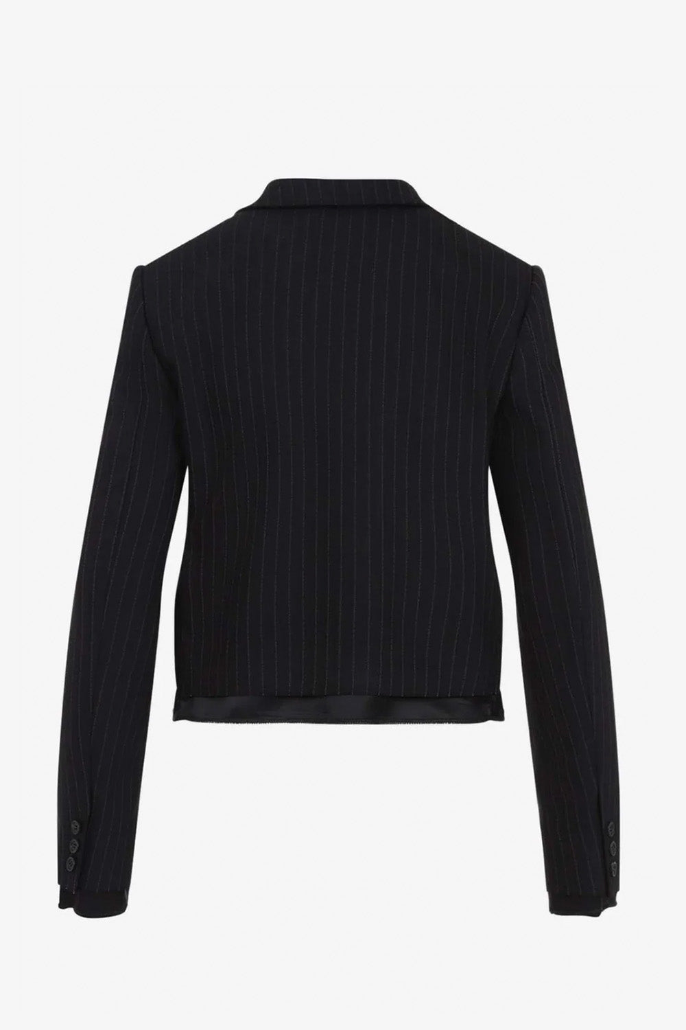 【関税&送料込】Miu Miu Single-Breasted Pinstripe Wool Blaze Miu Miu Women's' Single-Breasted Pinstripe Blazer in Navy