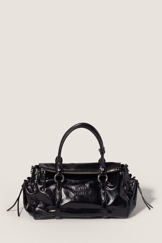Shiny Leather Handbag