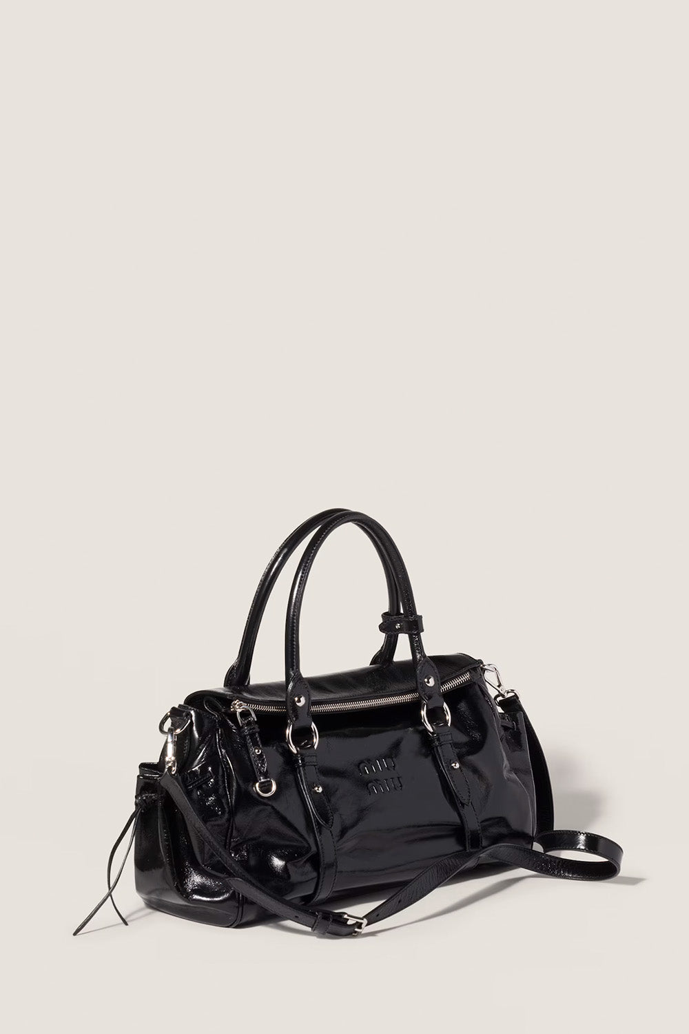 Shiny Leather Handbag