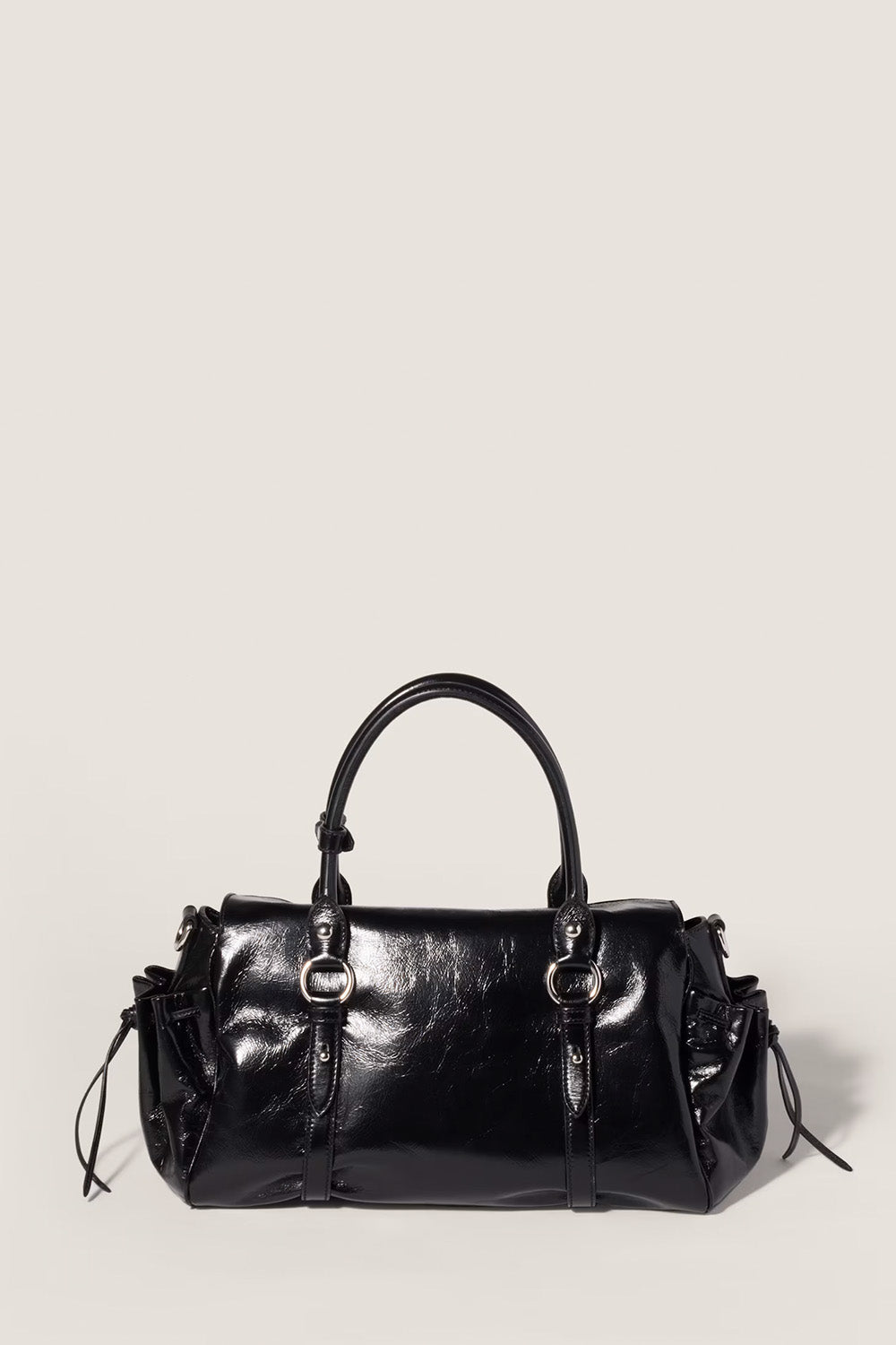 Shiny Leather Handbag