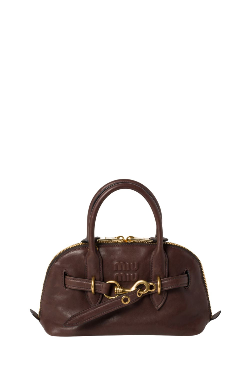 Small Aventure Nappa Leather Top-Handle Bag