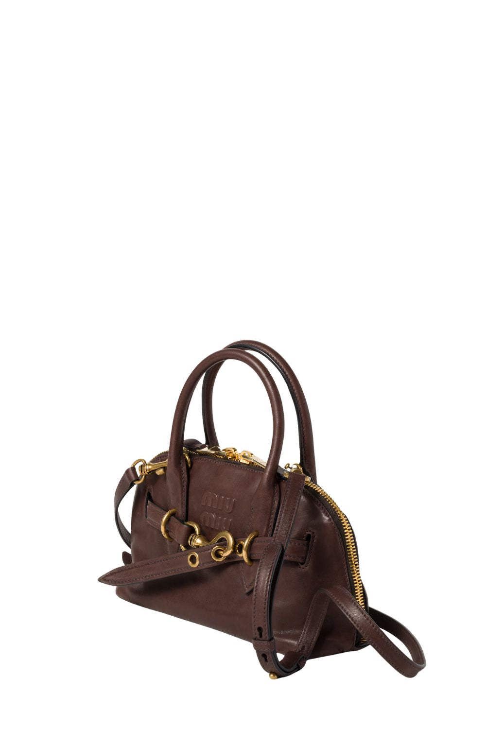 Small Aventure Nappa Leather Top-Handle Bag
