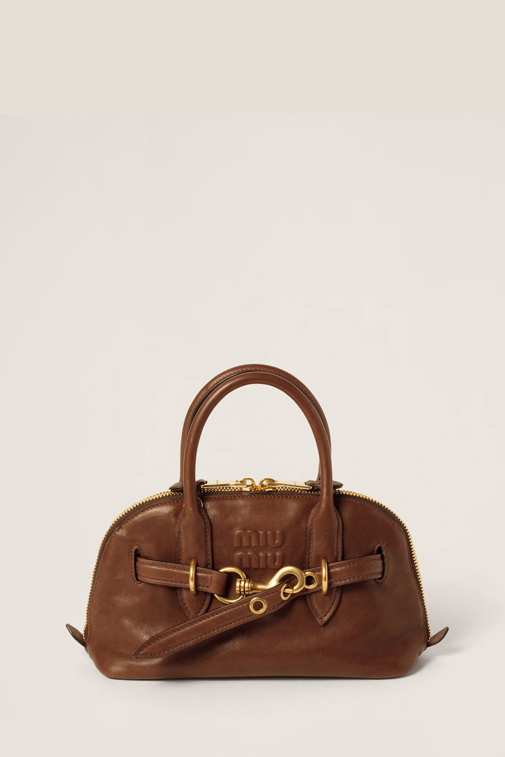 Small Aventure Nappa Leather Top-Handle Bag