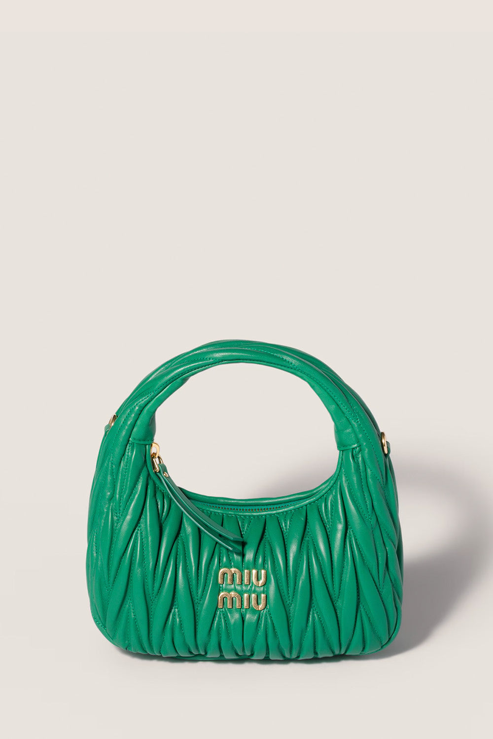 Small Wander Matelassé Nappa Leather Hobo Hag