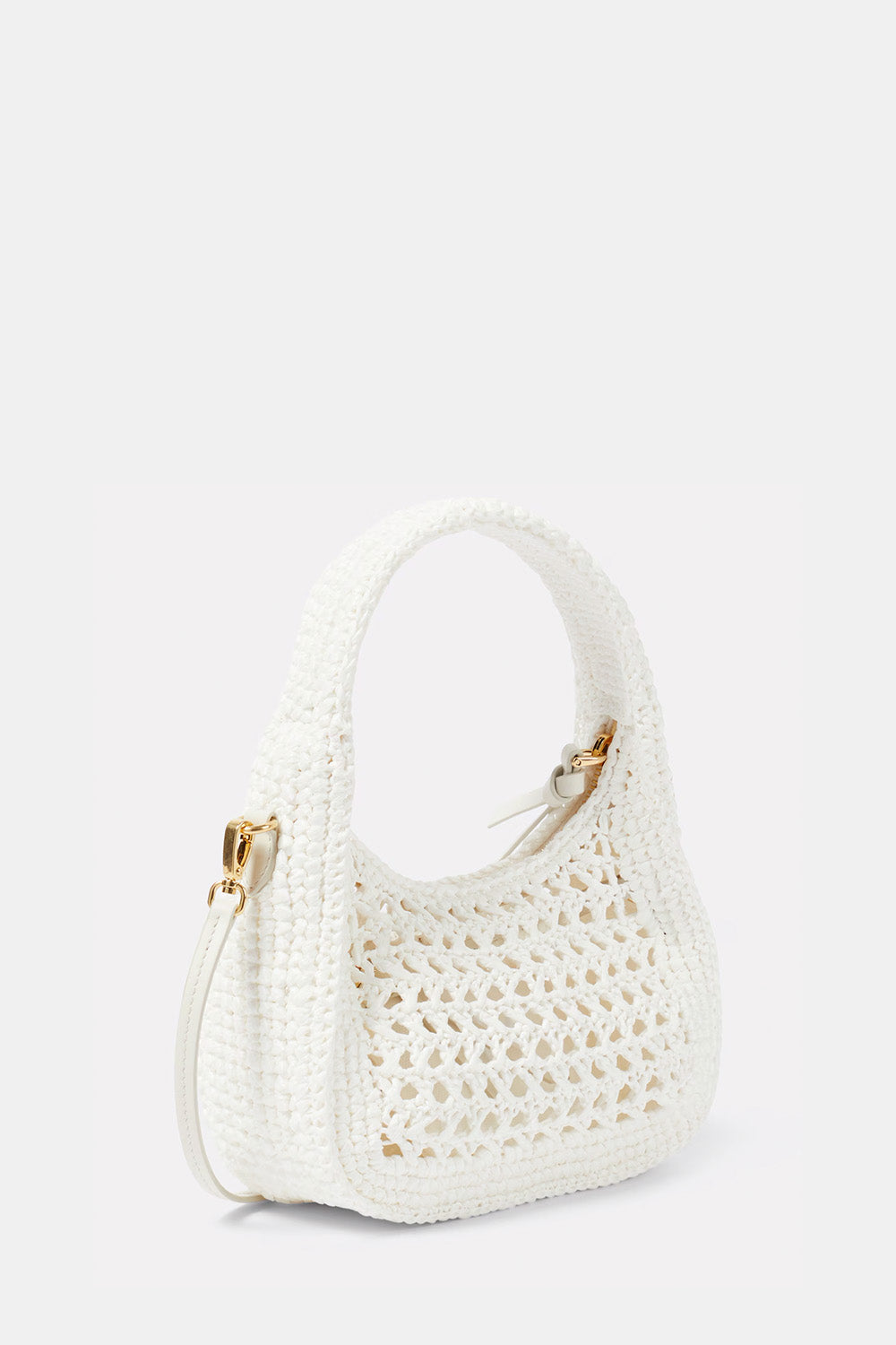 Wander Crochet-Knit Shoulder Bag