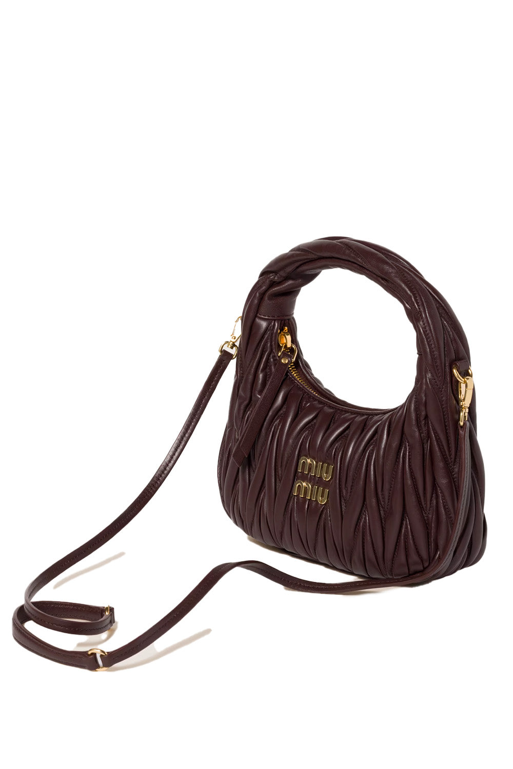 Small Wander Matelassé Nappa Leather Hobo Hag