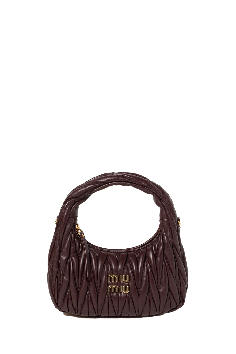 MIU MIU - Wander Matelassé Nappa Leather Hobo Hag – The Sale