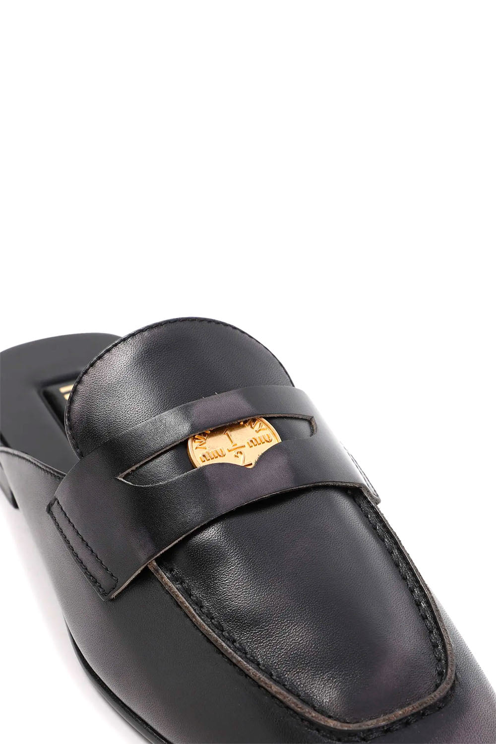 Bleached Leather Loafers