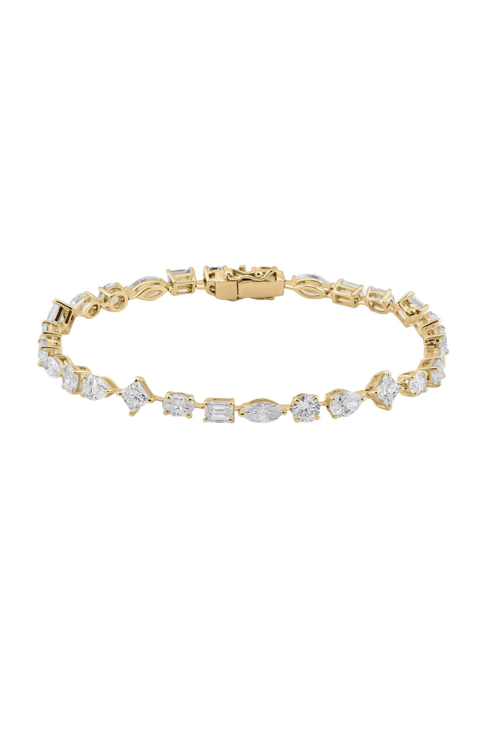 Multishape Tennis Lab Diamond Bracelet