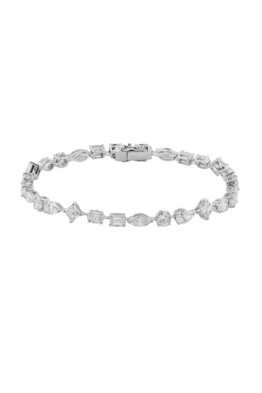 Multishape Tennis Lab Diamond Bracelet
