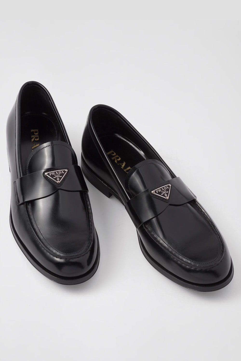 Brushed Leather Loafers