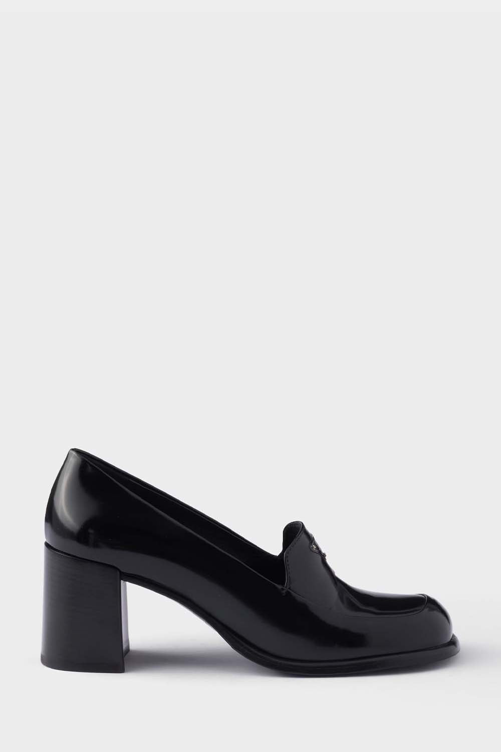 Brushed Leather Loafers