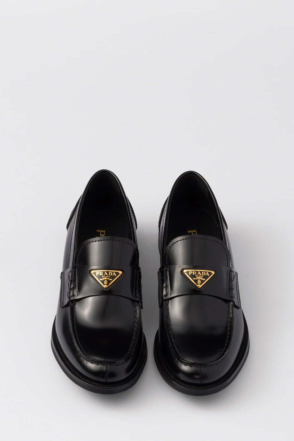 Brushed Leather Loafers